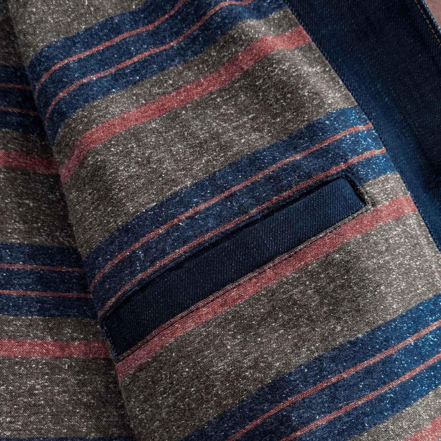 Men's Blanket-lined Chore Coat in Cone Denim - Dillon Montara