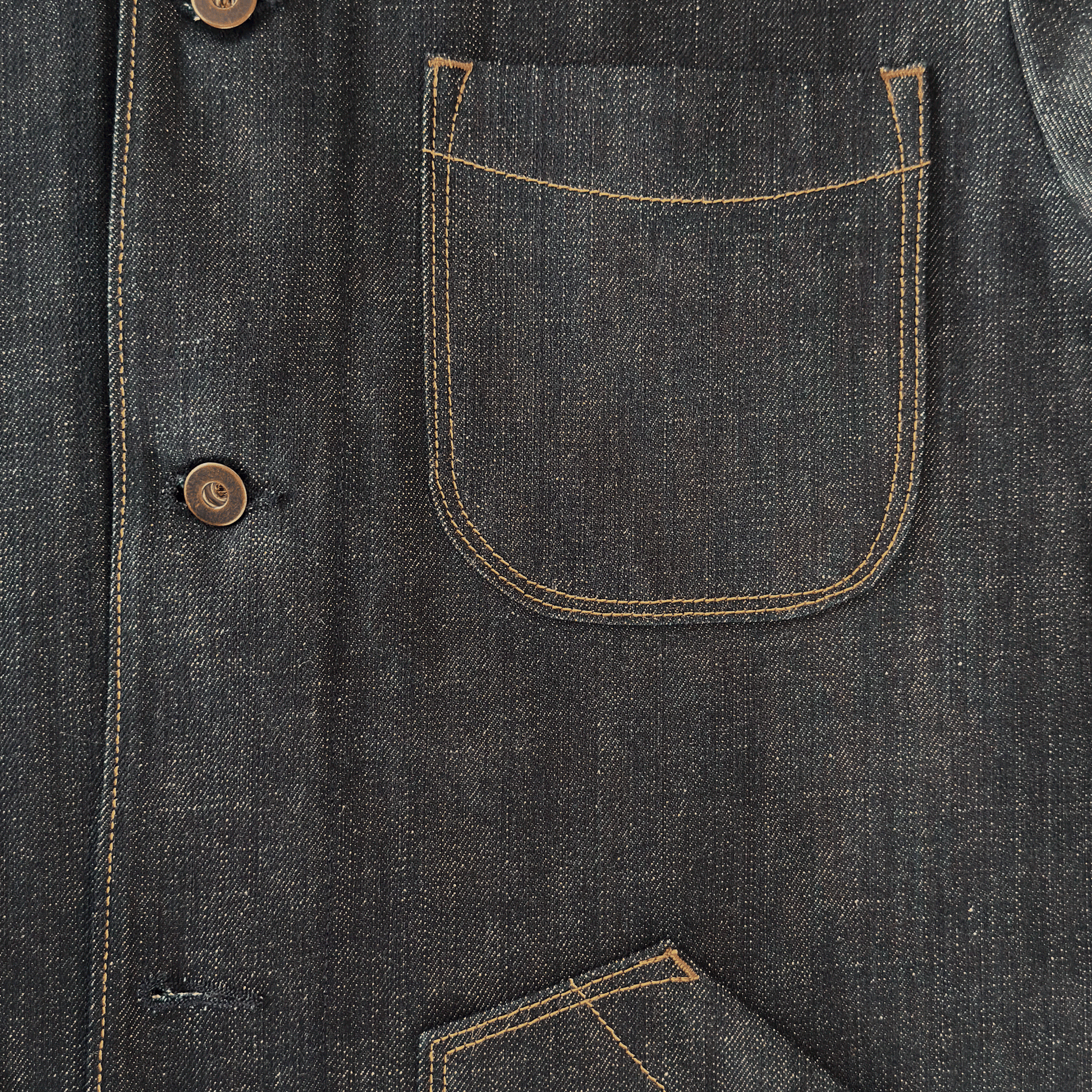 Men's Blanket-lined Chore Coat in Cone Denim - Dillon Montara