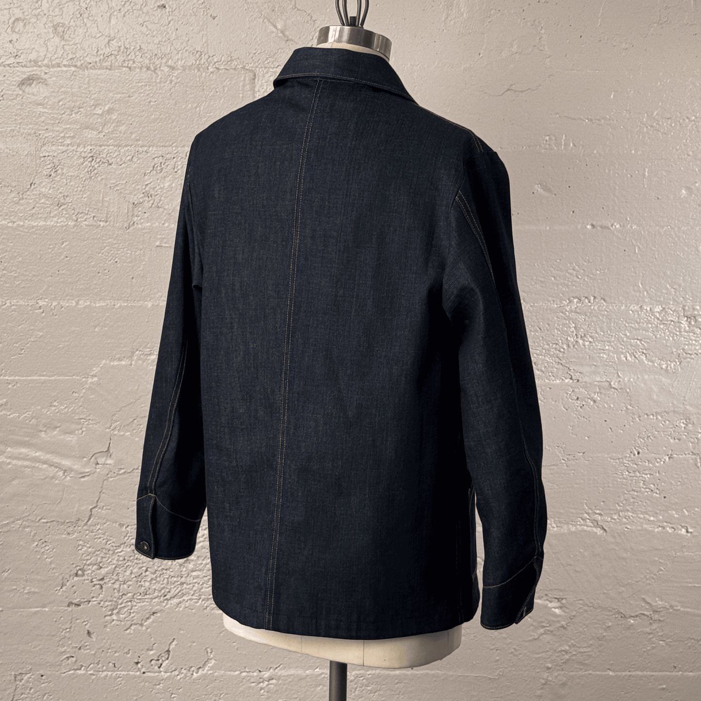 Men's Blanket-lined Chore Coat in Cone Denim - Dillon Montara