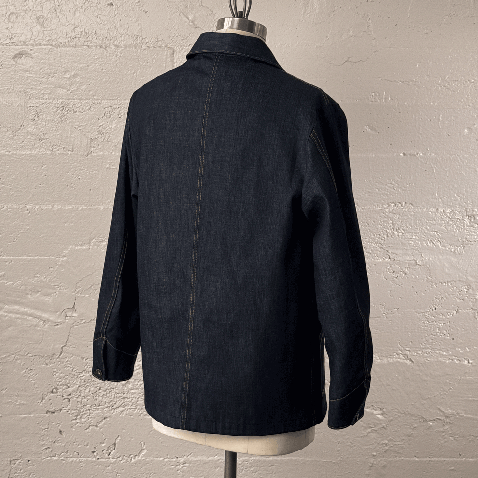 Men's Blanket-lined Chore Coat in Cone Denim - Dillon Montara