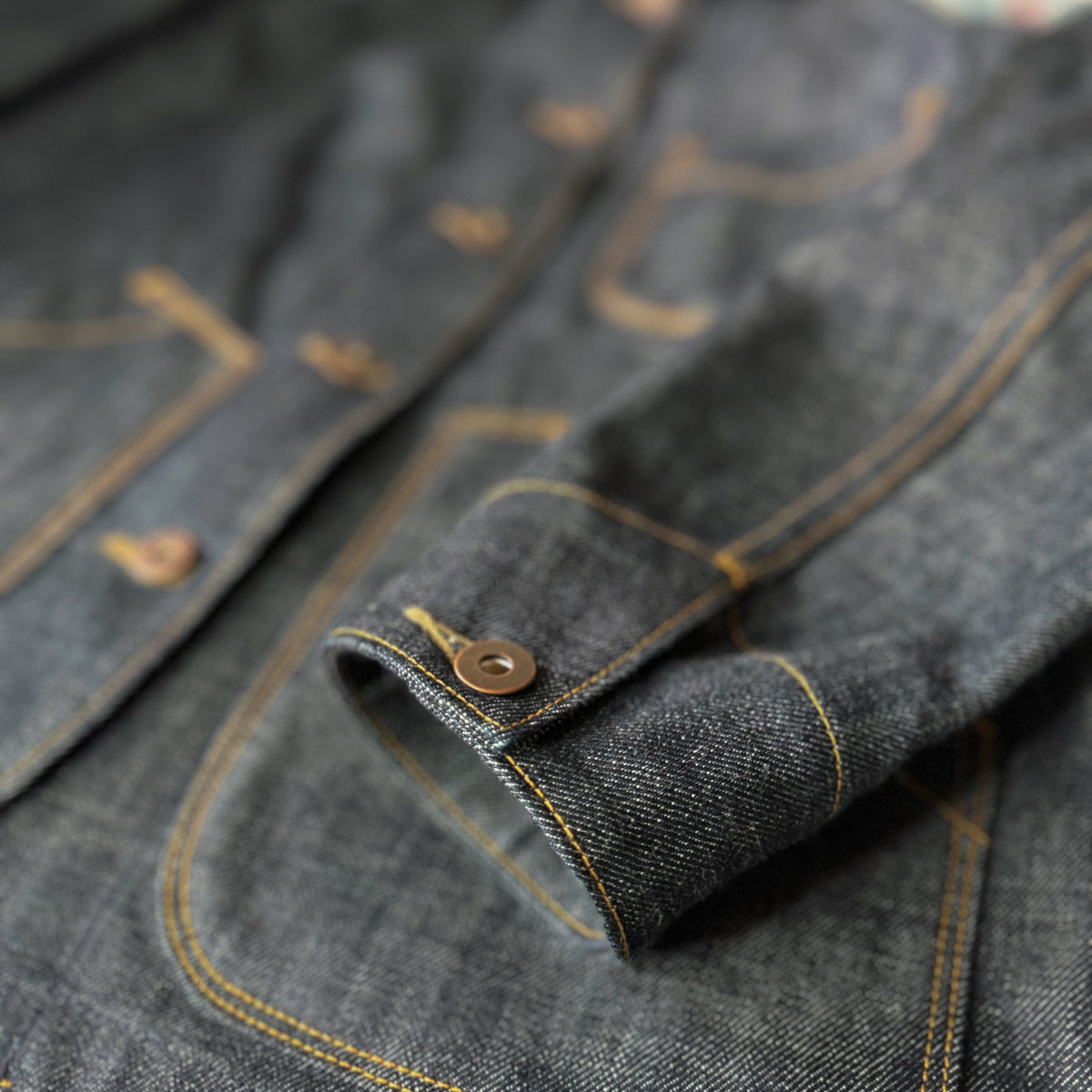 Women's Chore Coat in Kuroki Selvedge Denim - Dillon Montara