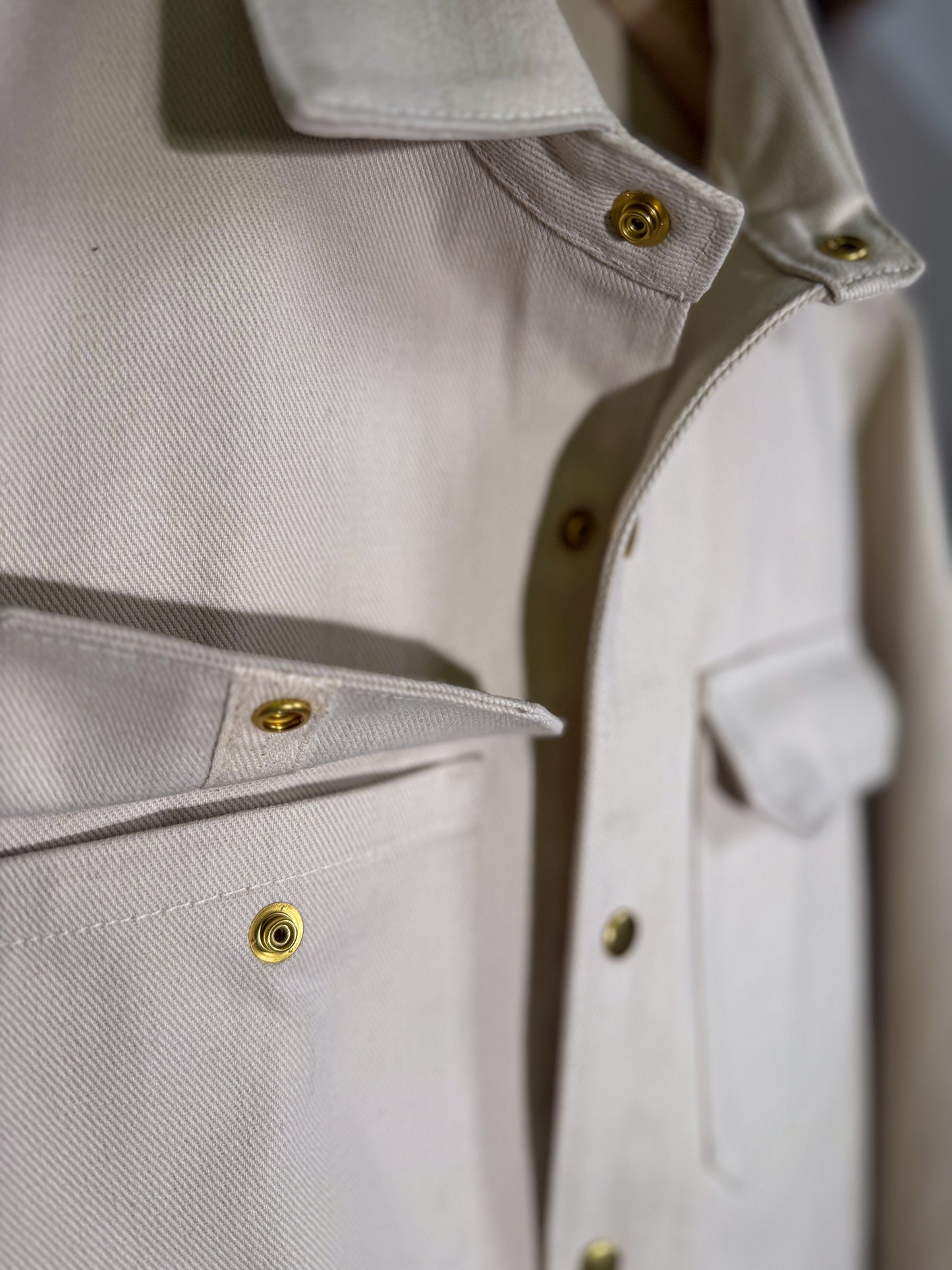 Overshirt in Bone
