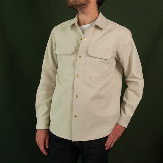 Overshirt in Bone